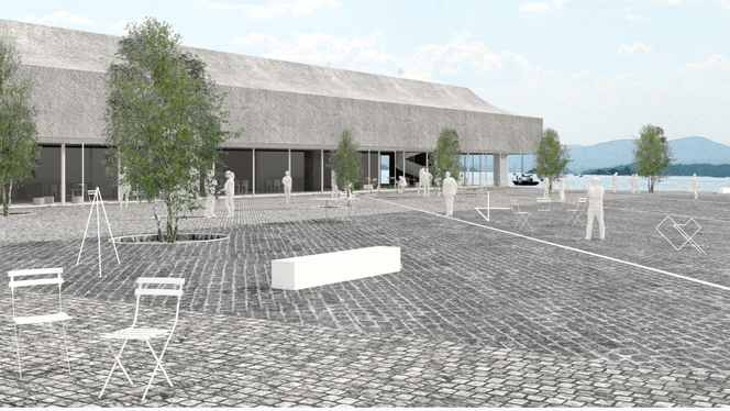 «Munchparken og Sukkerbiten» Illustrasjon: Gjengitt med tillatelse fra Hav Eiendom