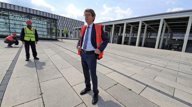 Engelbert Lütke Daldrup er direktør for selskapet som bygger internasjonal flyplass utenfor Berlin – og lover at nå blir det snart åpning av BER. Foto: Asbjørn Svarstad