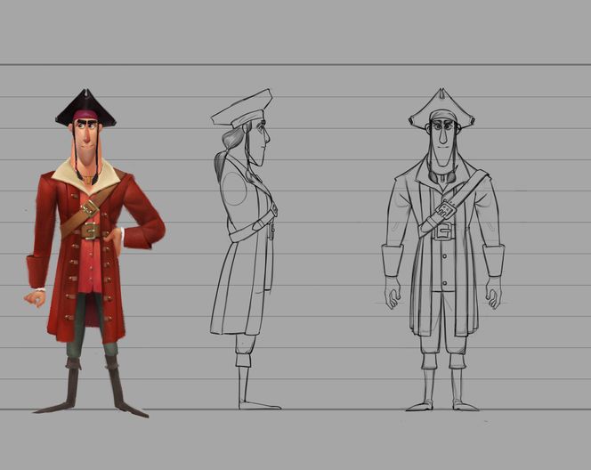 Langemann påkledd: Noe av det som gir realisme i filmen er at vind og kroppsbevegelser kan skape egne bevegelser i klærne. Foto: Qvisten Animasjon