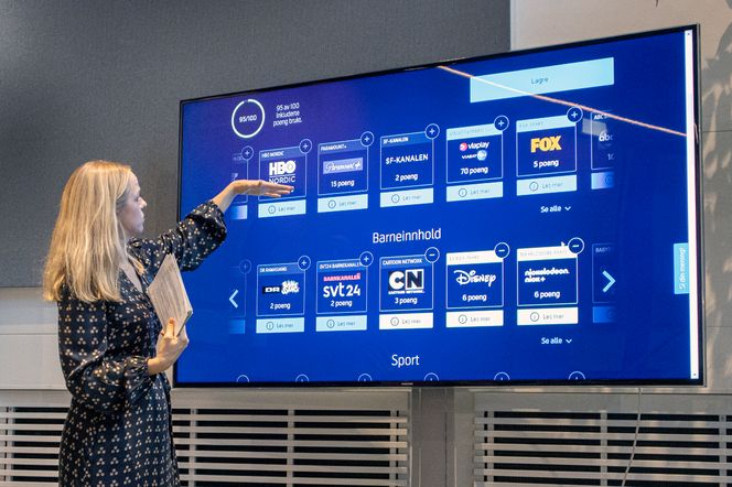 Poeng: Som konkurrentene kommer nå Telenor med et poengsystem med mye større valgfrihet og færre obligatoriske kanaler. Foto: Odd R. Valmot