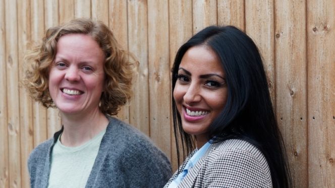 Klima- og miljøambisjonene til norske kommuner motarbeides av regelverket. Det merker både Anna-Thekla Tonjer fra Elverum (til venstre) og Rakel Hunstad fra Bodø. Ingen av dem har andledning til å stille de kravene de mener er riktige overfor utbyggere. Foto:  Joachim Seehusen