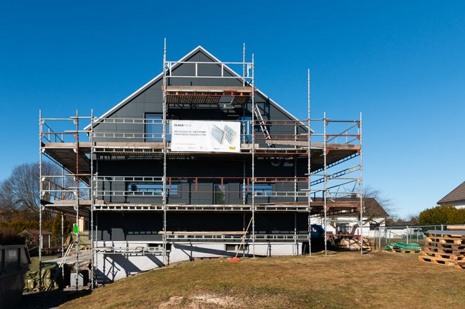 Dette huset oppgraderes med Glava Front-systemet. Foto: TUM Studio