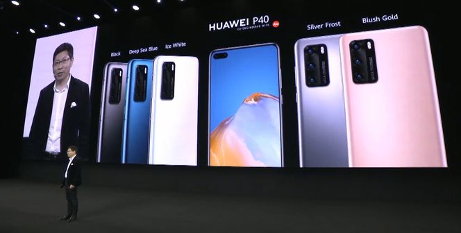Fargerikt: Telefonene kommer i mange farger og markedsførerne har som vanlig funnet på veldig fancy navn på dem. Foto: Huawei