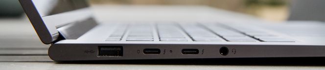 Vi kunne kanskje ønsket oss et par USB-porter til. Men vi gir pluss for Thunderbolt 3-støtte. Foto: Kurt Lekanger