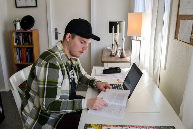 Daniel Hedberg Uthushagen, student ved NTNU Gjøvik. Foto:  Marte Ulberget