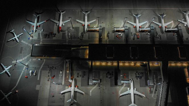 Pir vest, innlandsterminalen på Oslo Lufthavn. Foto: UAS Norway/Anders Martinsen