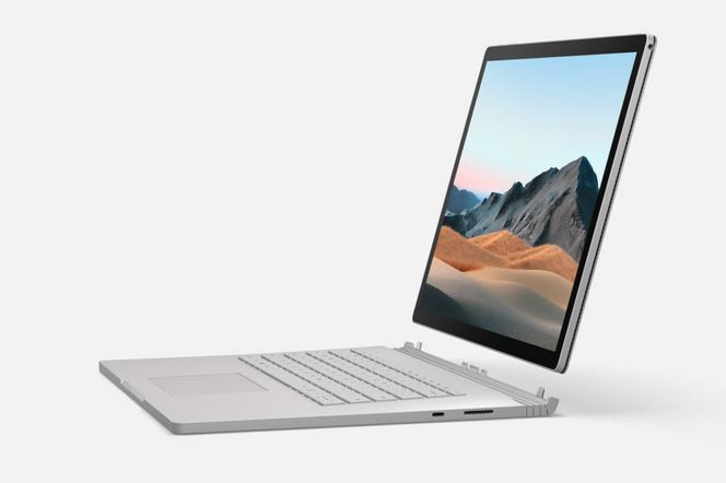 Skjermen på Surface Book 3 kan tas av og snus, eller man kan bruke skjermen som et nettbrett (prosessoren sitter i skjermen). Foto: Microsoft