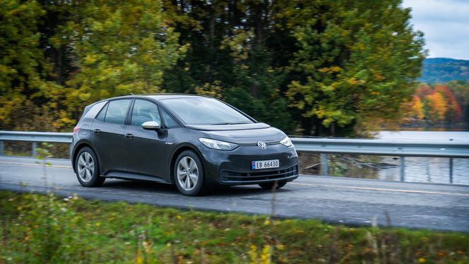 Volkswagen ID.3 1st er den første elbilen på Volkswagens MEB-plattform. Foto: Eirik Helland Urke