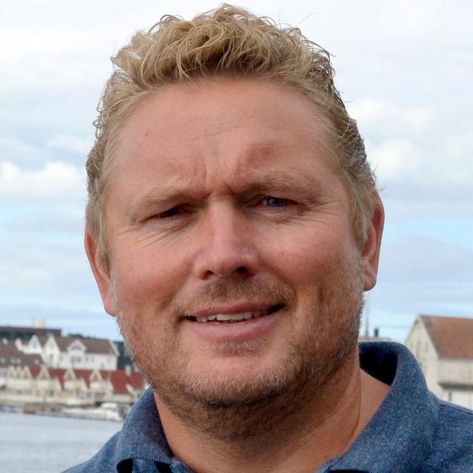– Blue Wind-konseptet skal gi lavere byggekostnad og enklere vedlikehold, sier Kåre Olav Krogenes, som har ambisjon om å kunne produsere strøm til under 50 øre per kilowattime. Foto: Thomas Førde