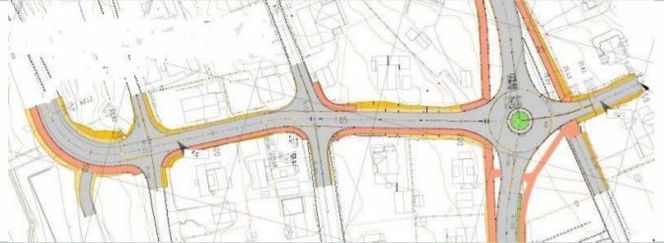 250 meter av Tunnelveien i Narvik skal oppgraderes. Illustrasjon: Narvik kommune