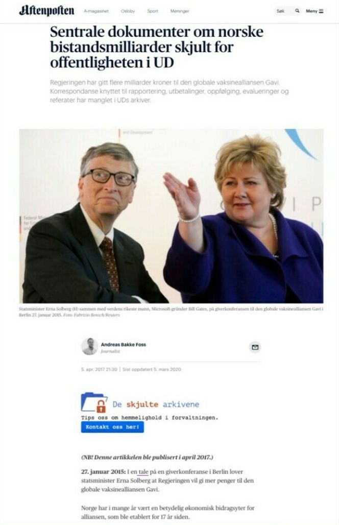 Faksimile fra Aftenposten.no.