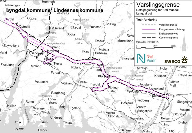 Nye Veier skal sammen med rådgiver Sweco gjennomføre detaljregulering innenfor den 26 kilometer lange områdeplan-korridoren som ble vedtatt i vår. Foto: Nye Veier