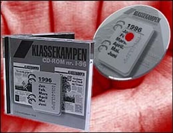 Klassekampen på CD-ROM. Illustrasjon: Sjur Enge