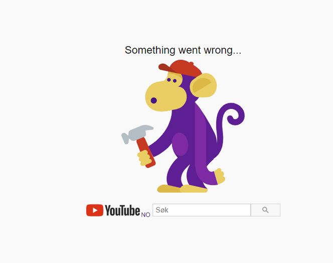 Youtube er for øyeblikket utilgjengelig. Skjermbilde: Digi.no