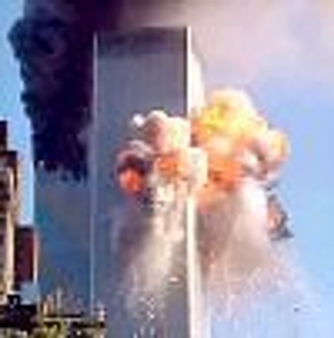 Terrorangrepet mot World Trade Center. Foto:  Scanpix