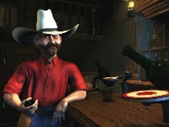Mel, en tegnet cowboy laget med grafikkprogrammet Maya fra Alias|Wavefront.