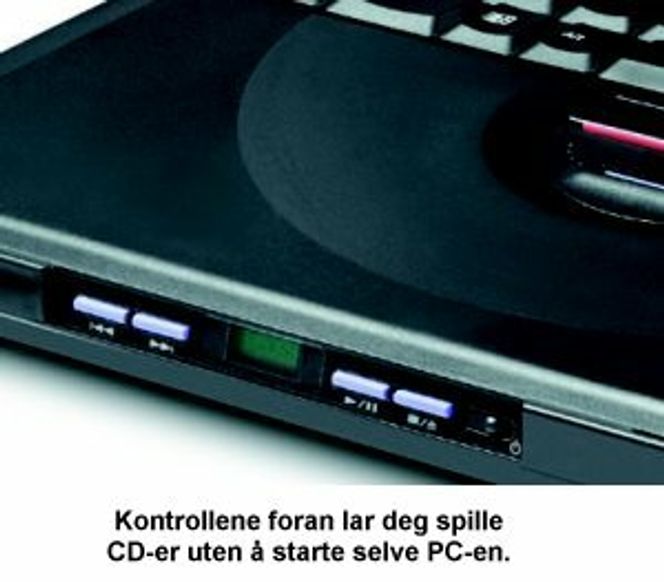 IBM ThinkPad iSeries med DVD-spiller.