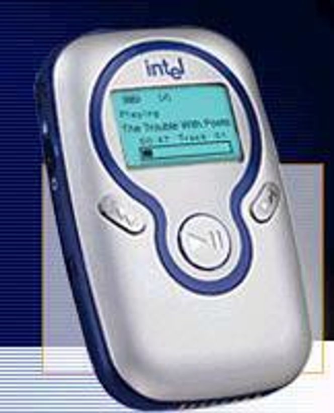 MP3-spilleren Intel Pocket Concert Audio Player.
