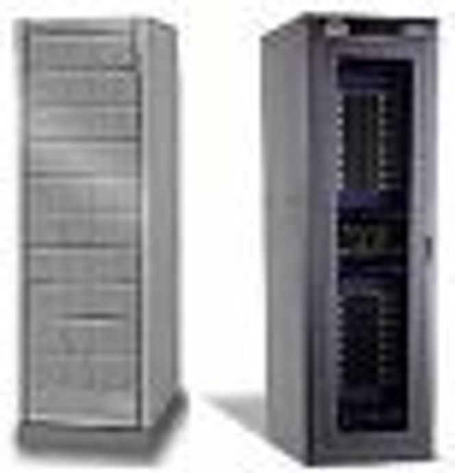 Hitachi-lagring med Inrange-svitsj.