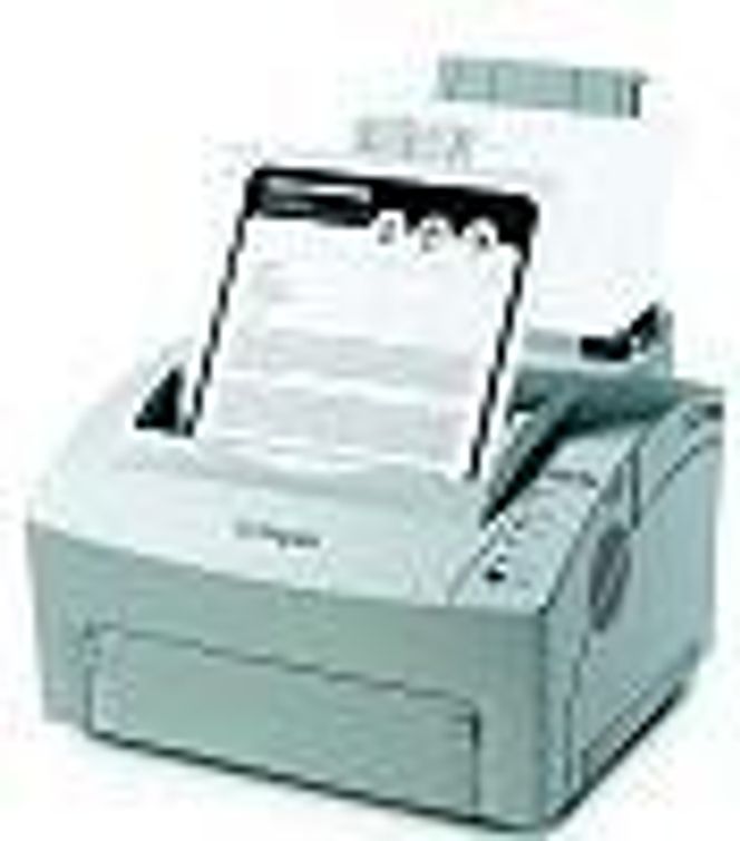 Laserskriveren Lexmark Optra E312L.