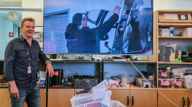 Distribusjonssjef i NRK, Bjarne Andre Myklebust, sier svært mange serier de produserer ligger i NRK-appen i 1080p. I fremtiden vil stadig mer innhold produseres og gjøres tilgjengelig i 4K. Foto:  Odd Richard Valmot