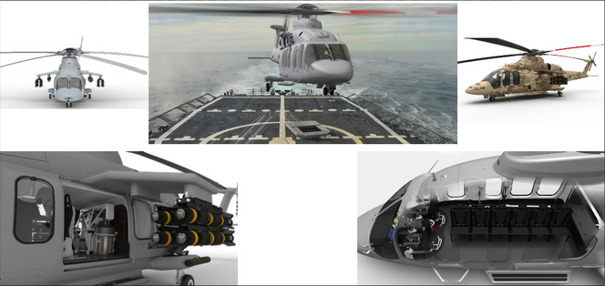 Bell 525 Relentless slik den vil framstå i militær utgave. Foto: Bell