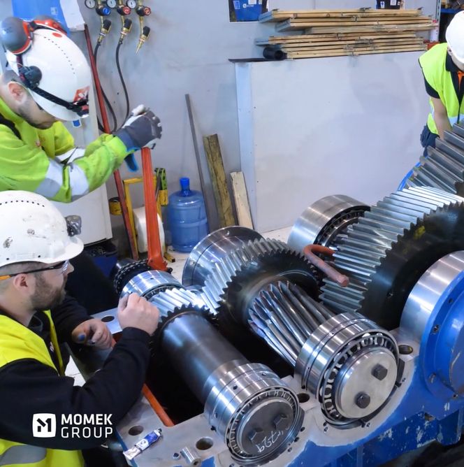 Momek har 20 SKF-sertifiserte lagerteknikere som vet hvordan jobben skal gjøres. 