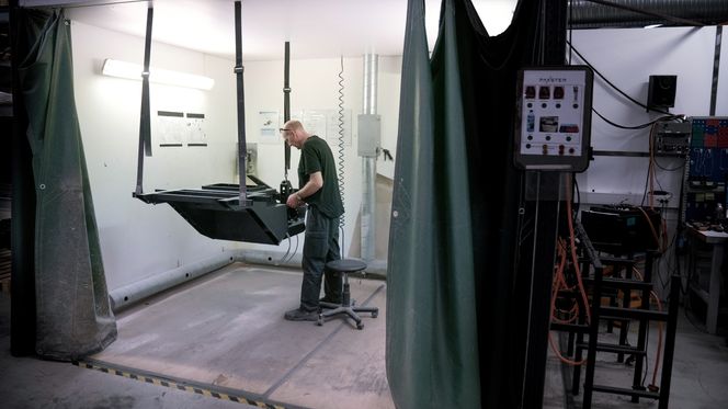 Paxster bygger ramma til kjøretøyene selv. Foto:  Eirik Helland Urke