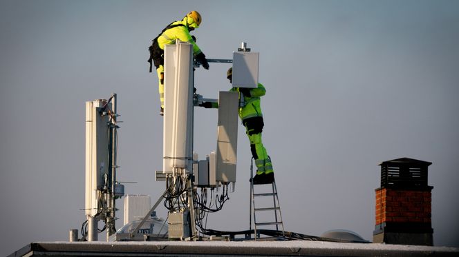 Her monteres de nye 5G-antennene på Godlia i Oslo. Foto: Eirik Helland Urke