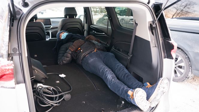 Her er det masse plass om du legger ned setene. Foto: Eirik Helland Urke