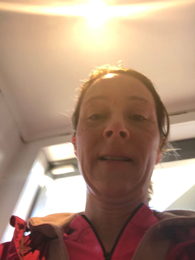 Du får ikke nok pai uten å bli litt tomat. Foto: Selfie