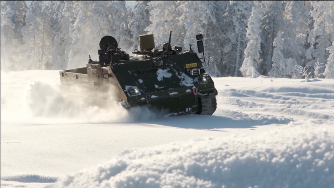 ACSV-prototypen på vintertesting på Rena tidligere i vinter. Foto:  FMA