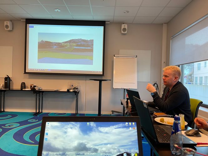 Bildene fra SiteVision kan danne grunnlag for nyttige diskusjoner i både fysiske og digitale møter. Foto: Rambøll