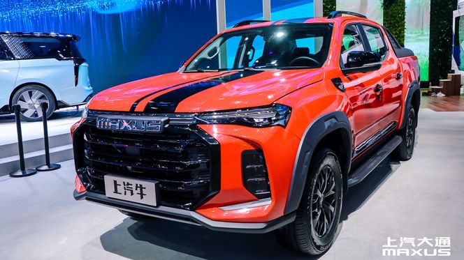 Pickupen Maxus T90 kan komme til Norge neste år. Den leveres som femseter. Foto:  SAIC