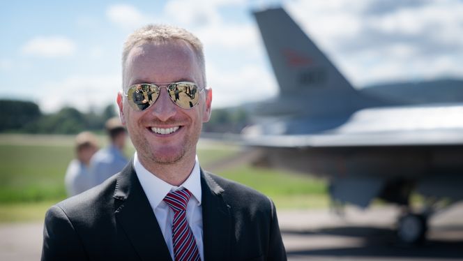 Marius Hansvold, avdelingsdirektør i Forsvarsmateriell, har ansvaret for avhending av blant annet F-16. Foto: Eirik Helland Urke