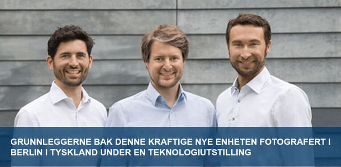 Gründere: De tre gründerne av VoltBox har pussig nok ikke noe navn. Spørsmålet er hva de har gründet. En teknologi, eller en rip-off? Foto: Voltbox