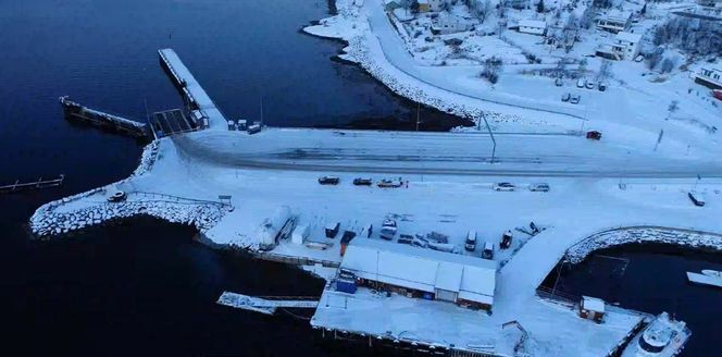 Slik ser fergeleiet ved Kjøpsvik ut i dag. (Foto: Statens vegvesen) Foto:  Lars Helge Rasch