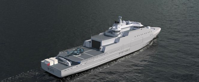 Slik vil KV Jan Mayen framstå når det settes i drift. Foto: Forsvarsmateriell