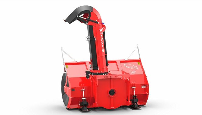 En hydraulisk snøfres utnytter bæremaskinens egen hydraulikk, som gjør den både effektiv og økonomisk. Foto:  Tokvam