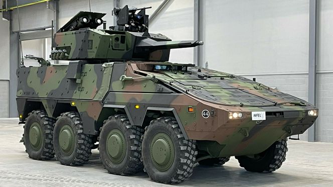 Boxer med kongsbergtårnet RT60. Foto: Kongsberg Defence & Aerospace