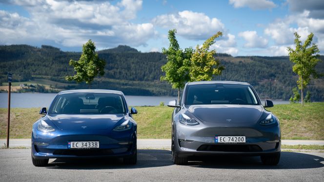 Tesla Model 3 og Model Y selger godt i Europa. Foto: Eirik Helland Urke