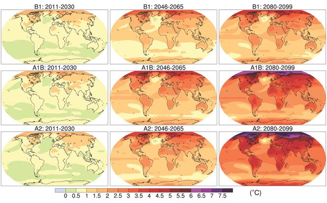 FNs klimapanels rapport inneholder en rekke scenarier. Noen av dem bygger på urealistiske forutsetninger, skriver artikkelforfatteren. Illustrasjon:  IPCC