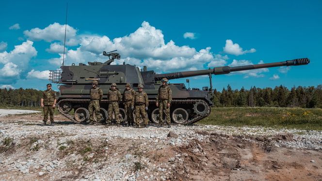 K9 Thunder i Estland. Foto: Forsvaret i Estland