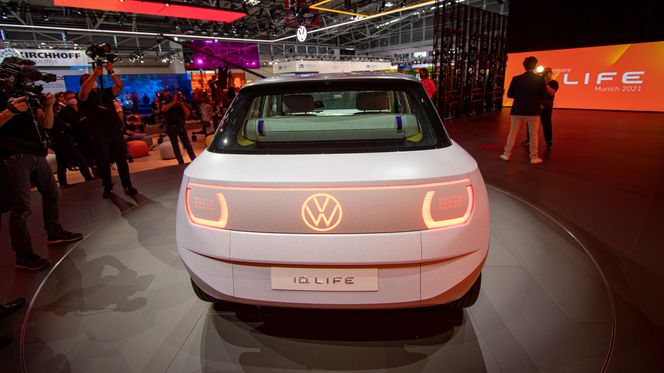 Volkswagen ID. Life er et konsept som leker med hvordan en billig elbil kan være. Foto: Marius Valle