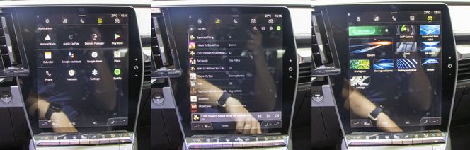 Renault har tatt i bruk Android og utviklet sitt eget brukergrensensitt. Foto: Marius Valle