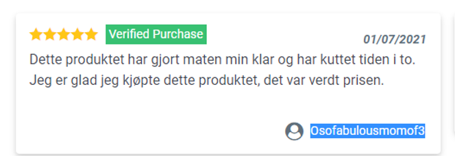 Denne produktanmeldelsen finner vi igjen ... Foto: Skjermdump fra Utstyrshoppen.com