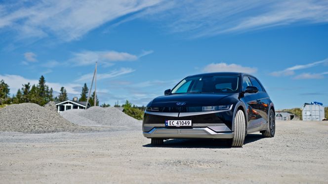 Hyundai Ioniq 5 har i dag mulighet til å levere strøm fra batteriet.  Foto:  Mathias Klingenberg