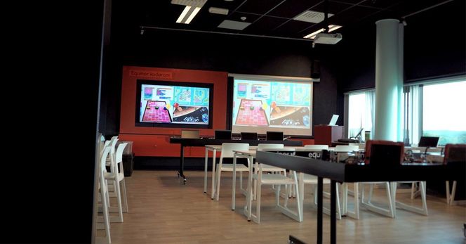 Nyåpnet koderom i på vitensenteret «Inspiria» i Sarpsborg. Foto: Inspiria science center