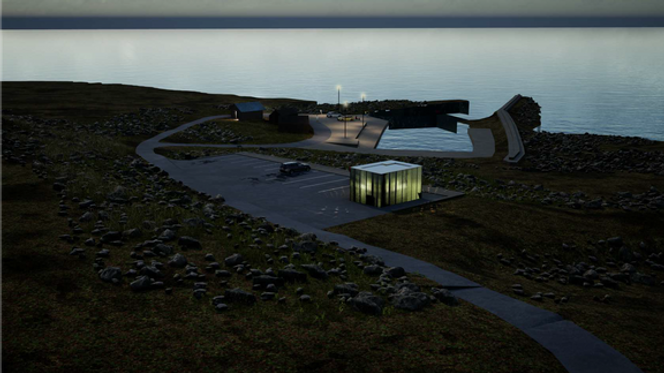 Madland hamn på kysten av Jæren mellom Varhaug og Vigrestad i Hå kommunie er et vakkert og værutsatt sted. Foto:  Nasjonal Turistveg, Statens vegvesen