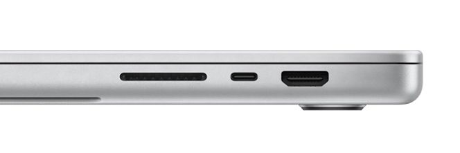 Nye Macbook Pro ser ikke ut til å få HDMI 2.1. Foto: Apple